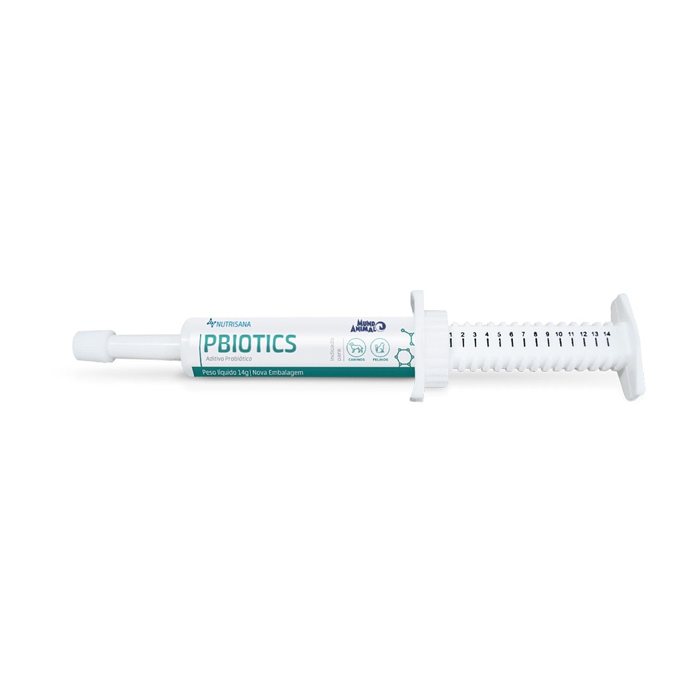 Seringa Pbiotics Nutrisana Mundo Animal para Cães e Gatos