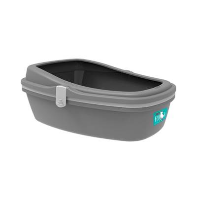 Bandeja Sanitária Plast Pet Furba Taupe para Gatos M