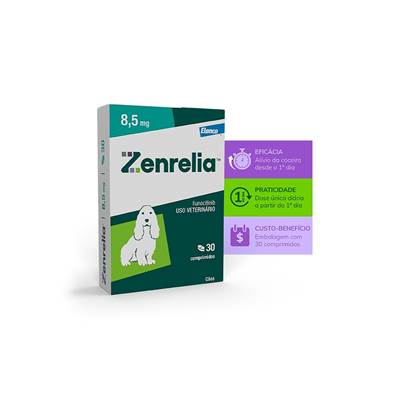 Antialérgico Elanco Zenrelia 8,5mg para Cães 8.5mg