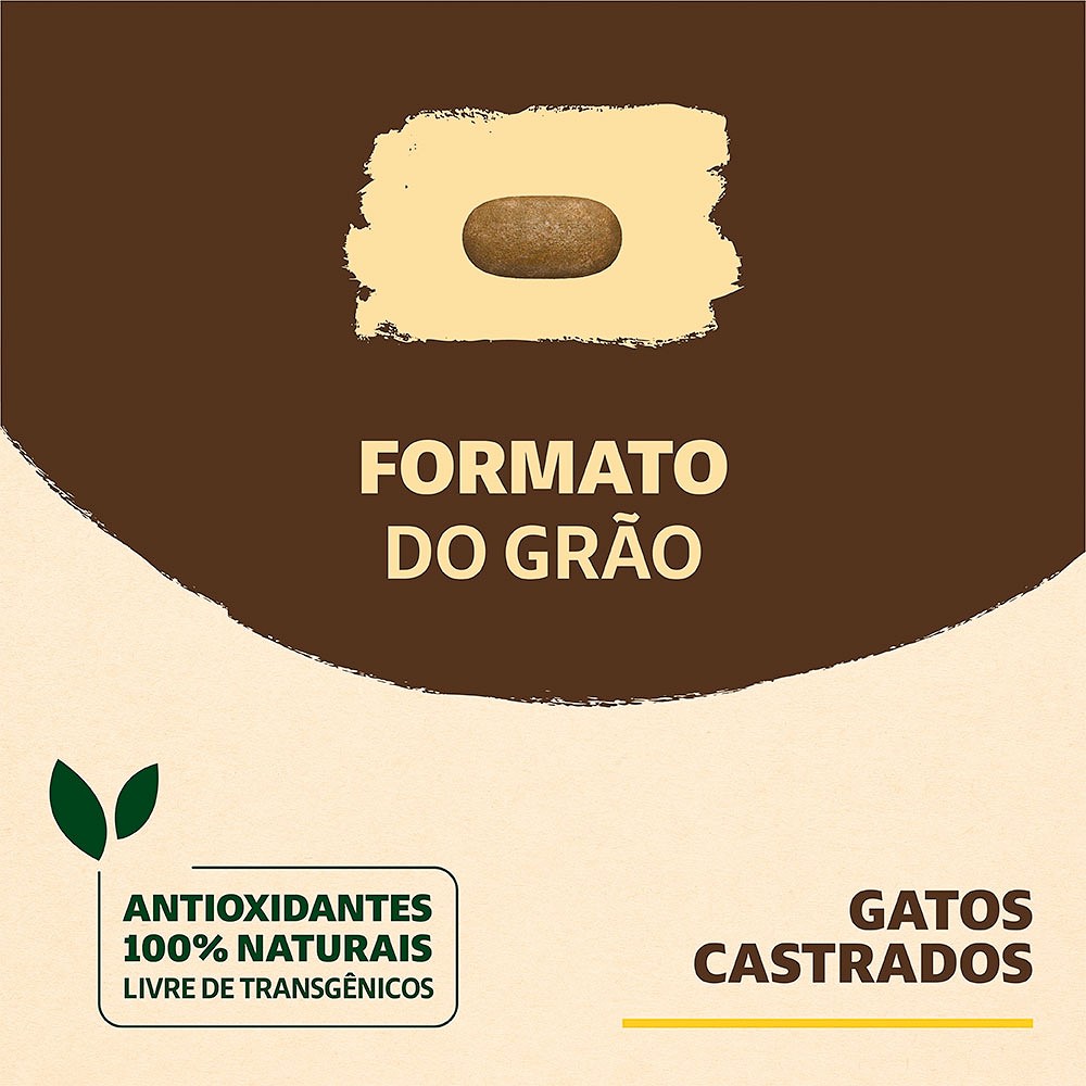 Ração Quatree Supreme para Gatos Castrados Sabor Frango e Batata Doce