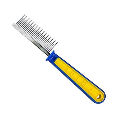 Pente Duplo Savana 32 Dentes com Cabo de Plástico para Cães e Gatos U