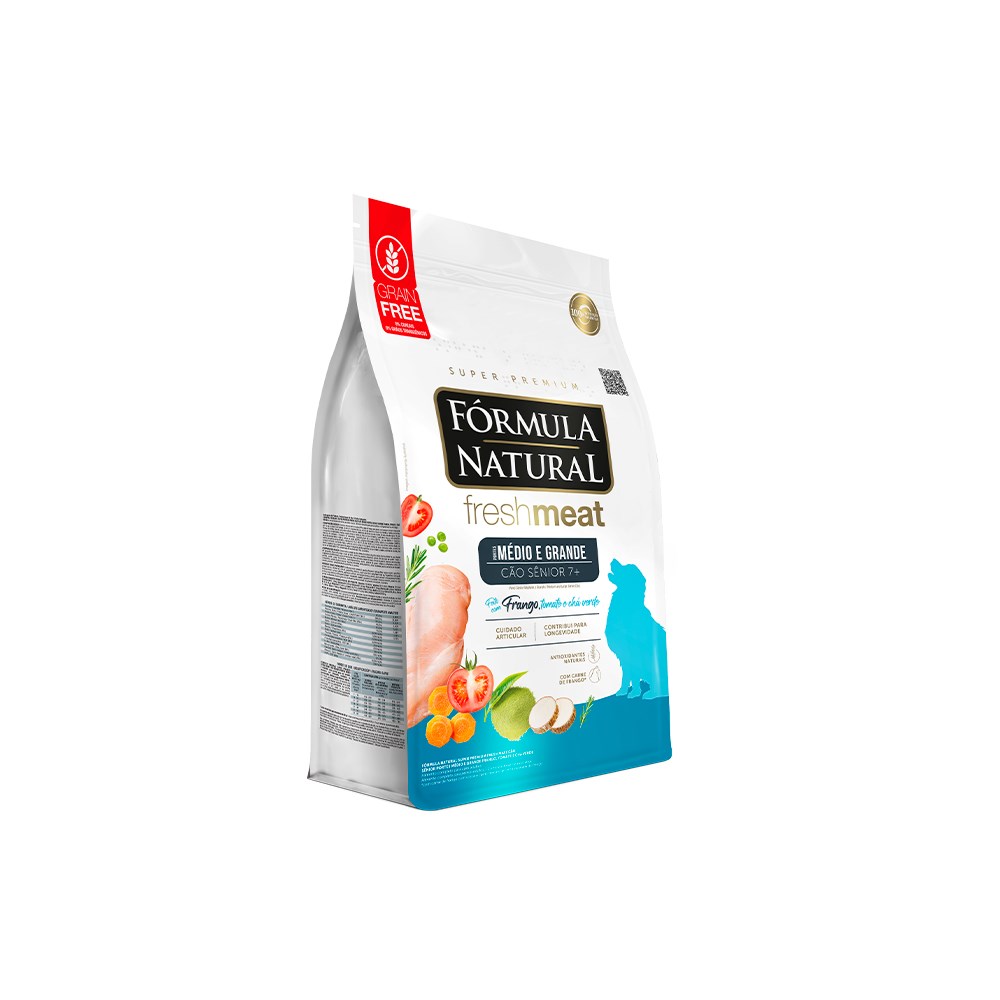 Ração Fórmula Natural Fresh Meat para Cães Sênior de Porte Médio e Grande