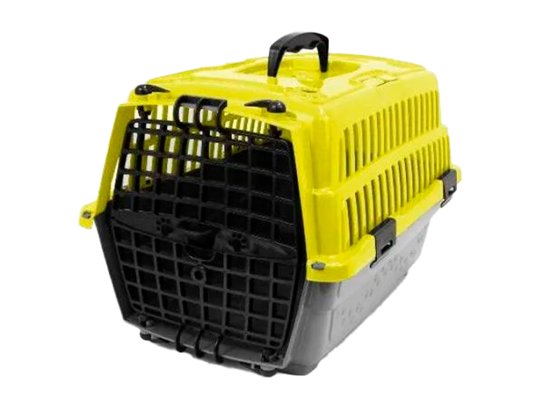 Caixa de Transporte Pet Injet Love Travel Amarela