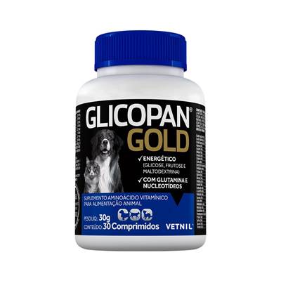 Glicopan Gold Suplemento Vitamínico Mineral - 30 Comprimidos 30 comprimidos