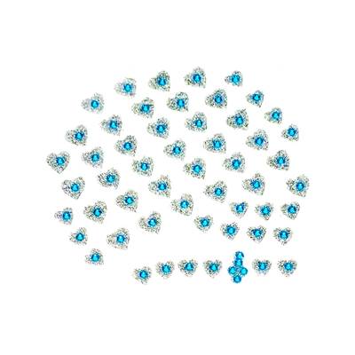 Piercing Griff Dog Strass Luxo Azul U