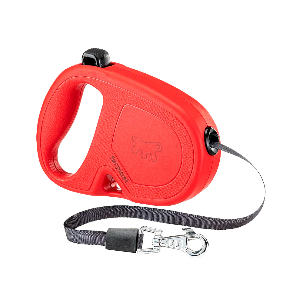 Guia Retrátil Ferplast Flippy One Tape Vermelho para Cães
