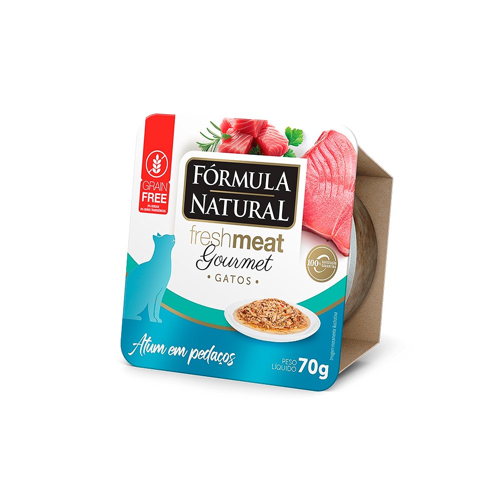 Ração Úmida Fórmula Natural Fresh Meat Gourmet para Gatos sabor Atum