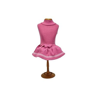 Vestido Griff Dog de Lã Rosa para Cães e Gatos Tam 2