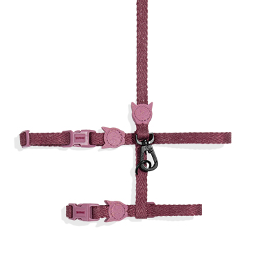Peitoral com Guia Zee.Cat Naturals Hibiscus para Gatos U