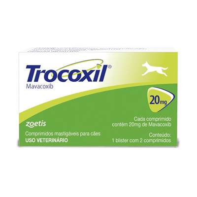 Anti-inflamatório Trocoxil 20 mg para Cães 2 comprimidos