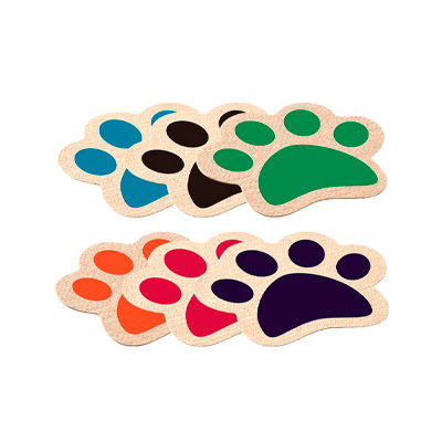 Jogo Americano Alklin Pet Pata para Cães e Gatos - Cores Sortidas G