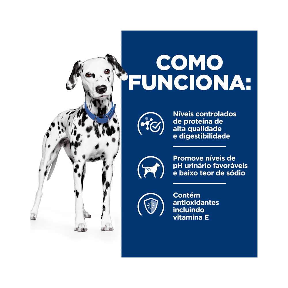 Ração Hills Prescription Diet U/D Cuidado Urinário para Cães Adultos com Doenças Urinárias