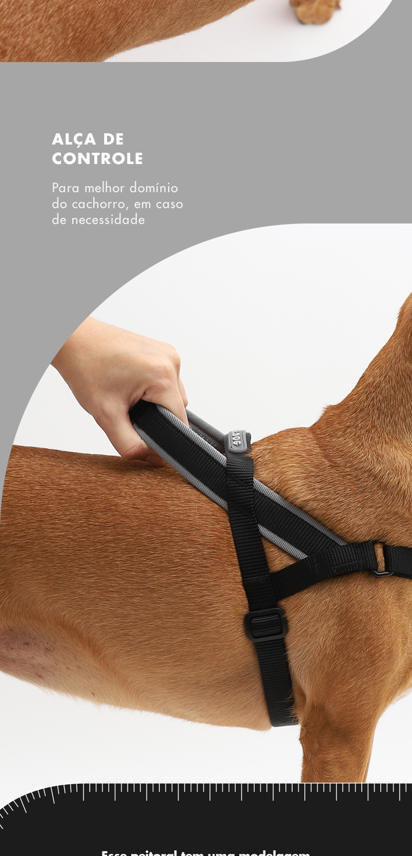 Peitoral Antipuxão SofterWalk para Cachorros Gotham