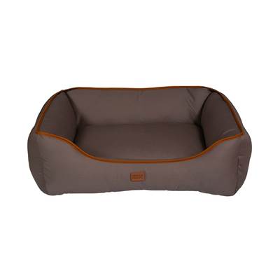 Cama Urban Puppy Retangular Confort Sarja Lisa Cinza para Cães e Gatos M
