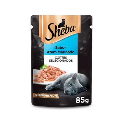 Ração Sheba Sachê para Gatos Adultos sabor Atum 85g