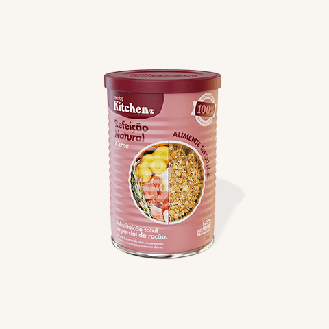 Cães Filhotes Refeição Natural - Carne 1,6KG