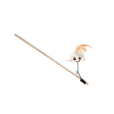 Brinquedo Fuzz para Gatos Varinha Triângulo Rústica