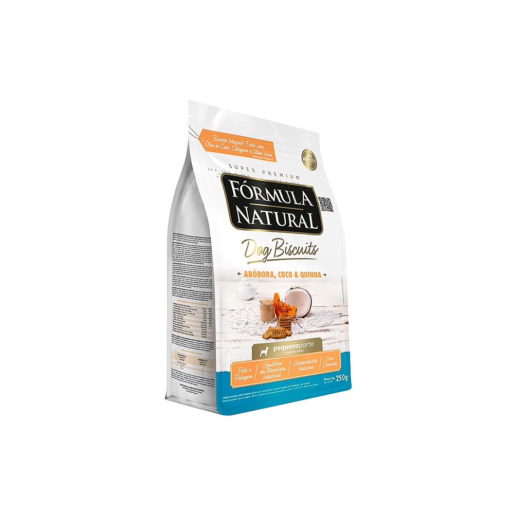 Biscoito Fórmula Natural Dog Biscuits para Cães Adultos de Pequeno Porte sabor Abóbora