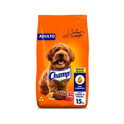 Ração Champ para Cães Adultos sabor Carne e Cereal 15kg
