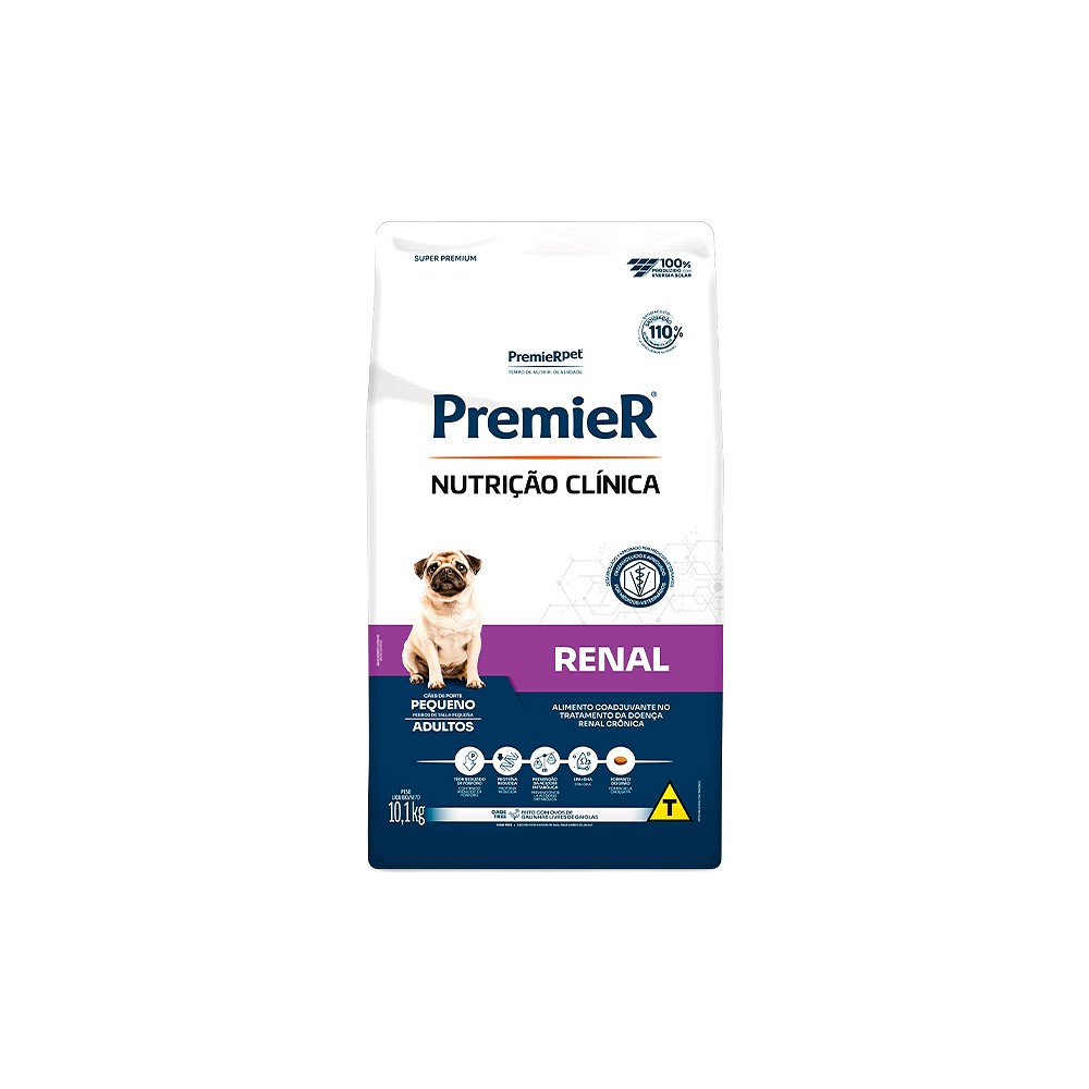Ração Premier Nutrição Clínica Renal para Cães Adultos de Porte Pequeno