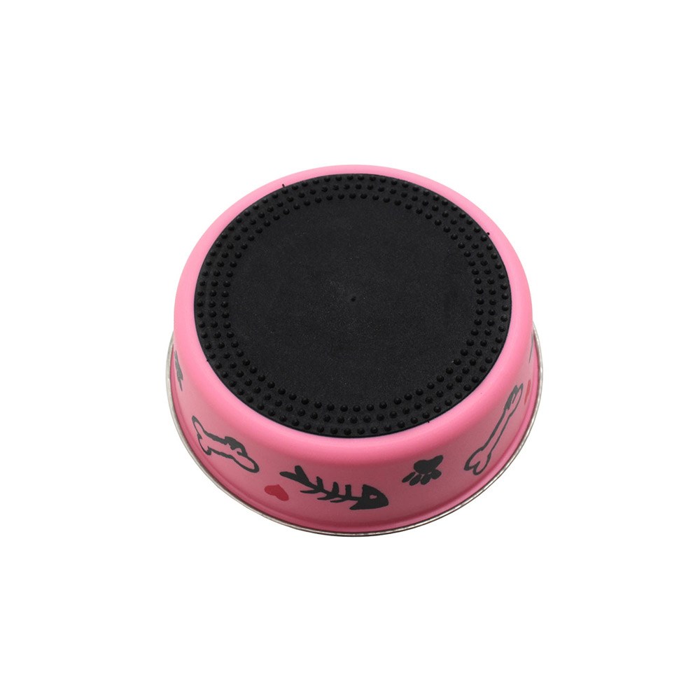 Comedouro GermanHart Tigela Inox Cutie Rosa para Cães