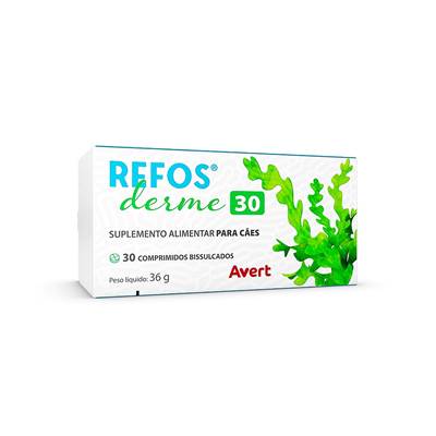 Suplemento Refos Derme para Cães 30 comprimidos