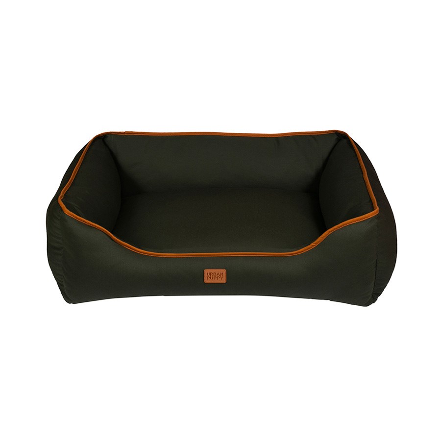Cama Urban Puppy Retangular Confort Sarja Lisa Musgo para Cães e Gatos