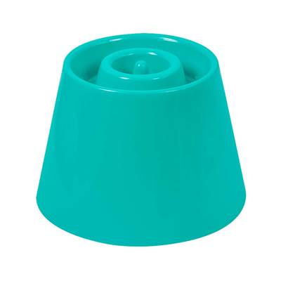 Comedouro Alto e Lento Pet Games Dog Eat Verde Água para Cães P