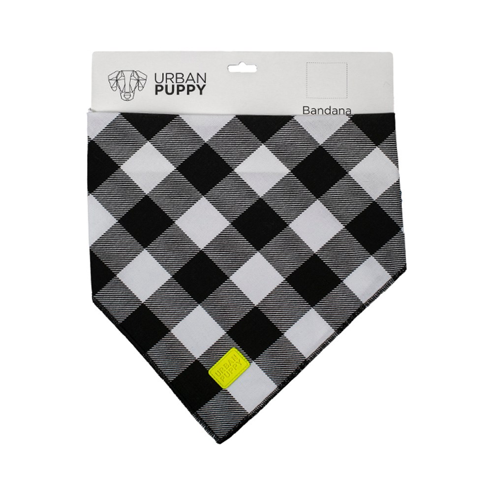 Bandana Urban Puppy Xadrez Preto para Cães