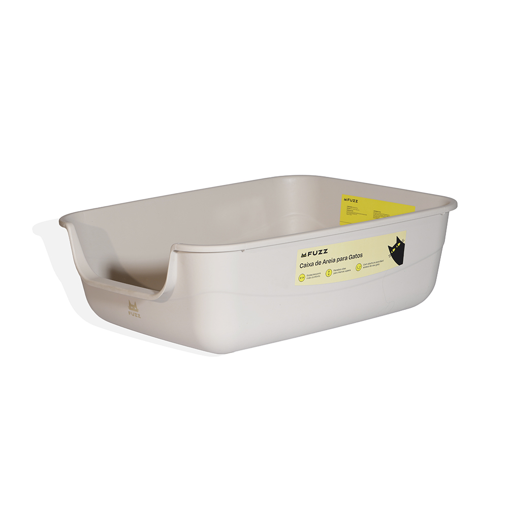 Bandeja Sanitária Fuzz Bege para Gatos