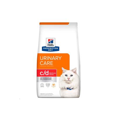 Ração Hill's Prescription Diet C/D Urinary Multicare Stress para Gatos Adultos - Cuidado Urinário 3,8kg