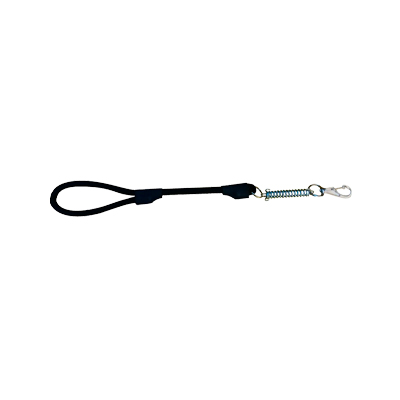 Guia Jireh Dog Roliça com Amortecedor Preta para Cães 16mm