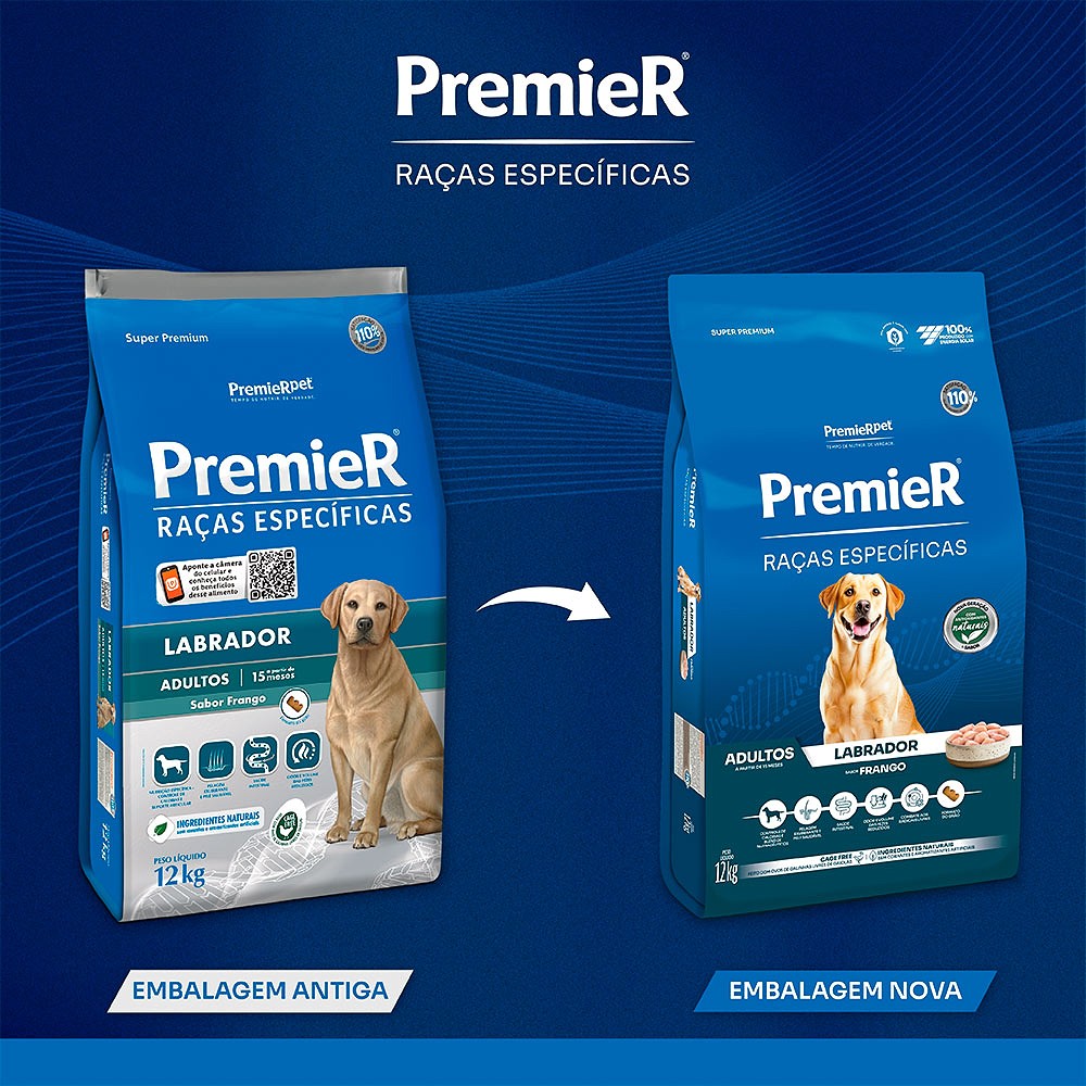 Ração Premier Raças Específicas Labrador para Cães Adultos 
