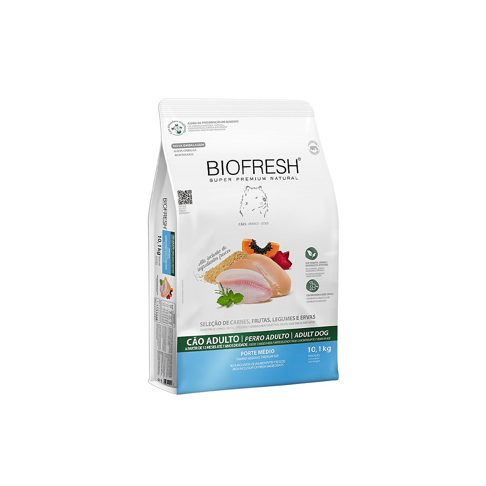 Ração Biofresh para Cães Adultos de Porte Médio