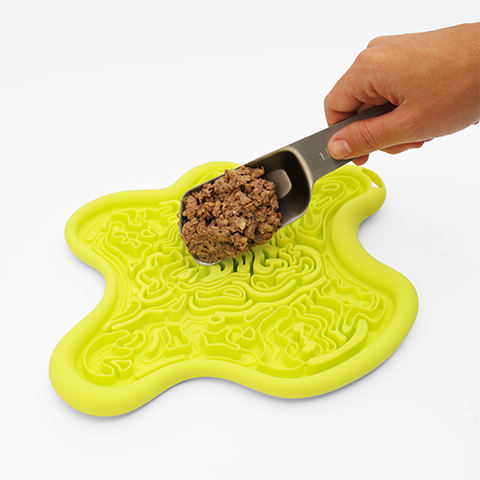 Tapete de Lamber Lik.Mat Verde Fluo | Zee.Dog