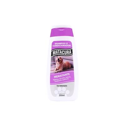 Shampoo e Condicionador Matacura Hidratante para Cães e Gatos 200ml