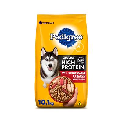 Ração Pedigree High Protein para Cães Adultos Sabor Carne e Frango 10,1kg