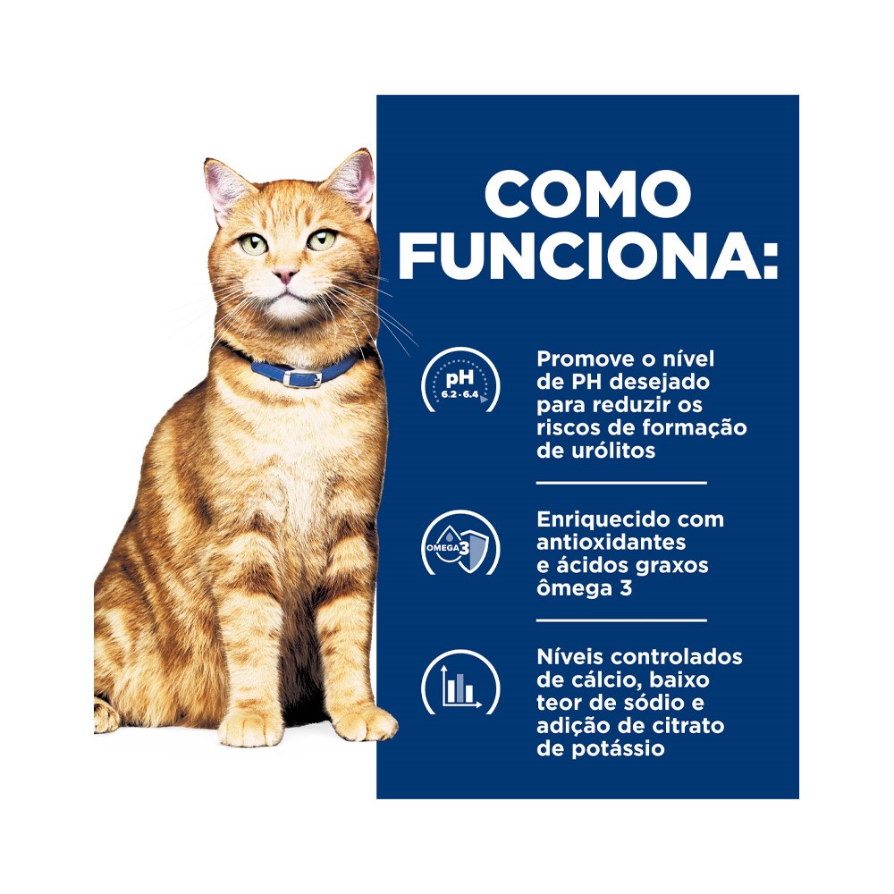 Ração Hill's Prescription Diet C/D Multicare para Gatos Adultos - Cuidado Urinário 