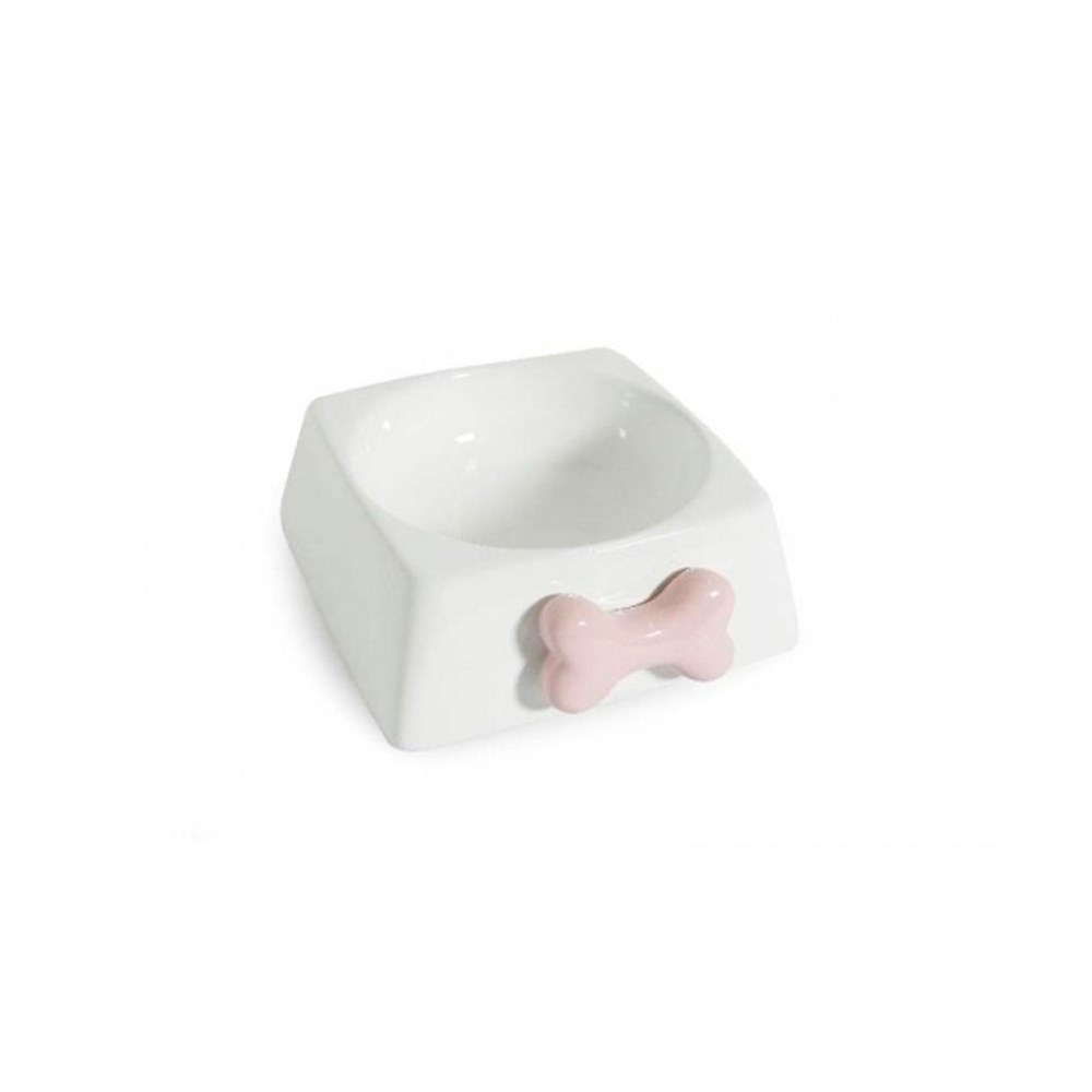 Comedouro The Pets Porcelana Rosa para Cães