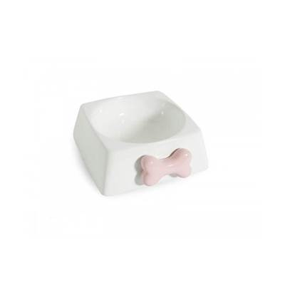 Comedouro The Pets Porcelana Rosa para Cães 300ml
