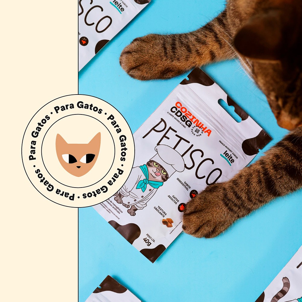 Snack Nugget Cansei de Ser Gato sabor Leite