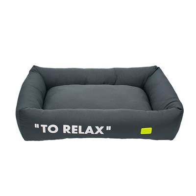 Cama Lisa Retangular Microfibra Urban Puppy para Cães e Gatos Cinza P