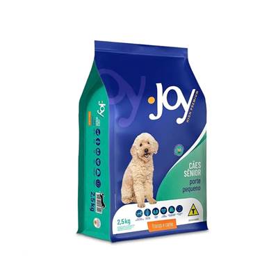 Ração Joy High Premium Cães Sênior Raças Pequenas Frango e Carne