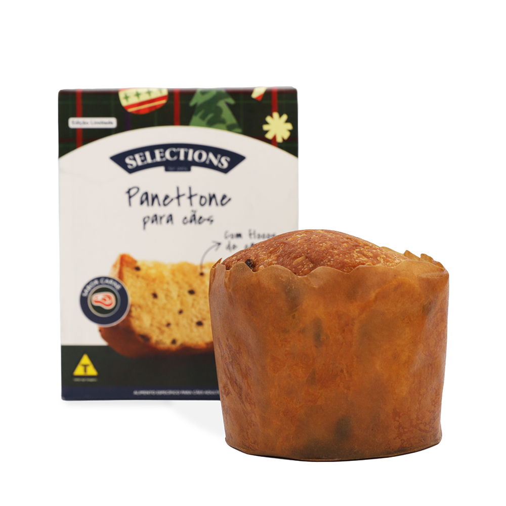 Panettone Selections For Pets com Flocos de Carne