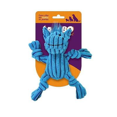 Brinquedo Jambo Mini Knot Hippo Azul para Cães U