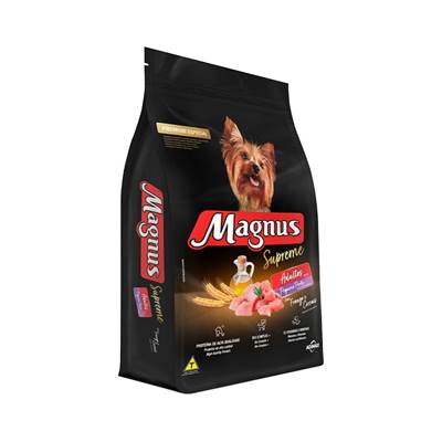 Ração Magnus Supreme para Cães Adultos de Pequeno Porte Sabor Frango e Cereais 15kg