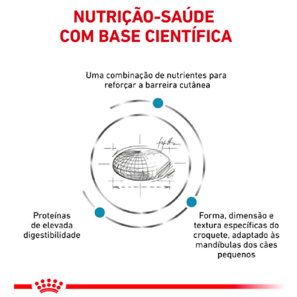 Ração Royal Canin Veterinary Skin Care para Cães Adultos de Porte Pequeno