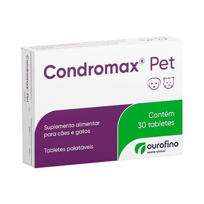 Suplemento Condromax para Cães e Gatos 30 comprimidos