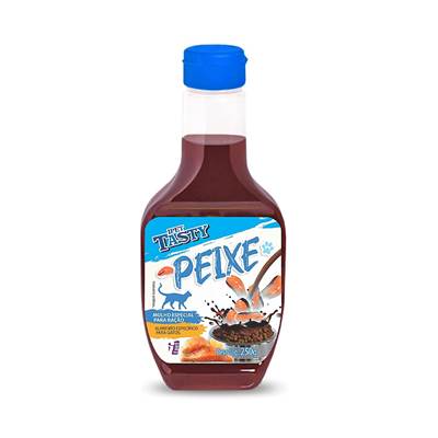 Molho para Ração Ipet Tasty Sabor Peixe para Gatos 250g
