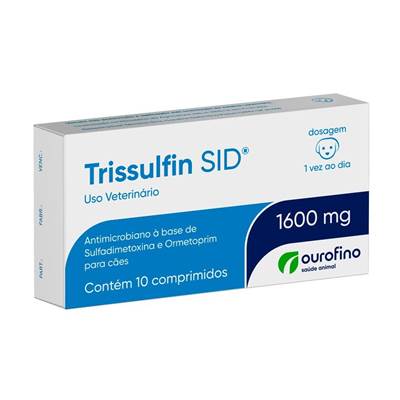 Antibiótico Trissulfin Sid Cart 1600mg